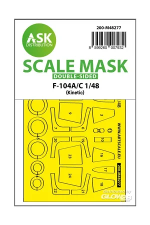 F-104A/C double-sided express fit mask for Kinetic Speciale Aanbieding