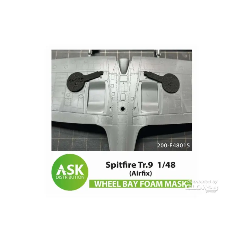 Spitfire Tr.9 FOAM flexibel wheel bay mask for Airfix Gereduceerde Prijs
