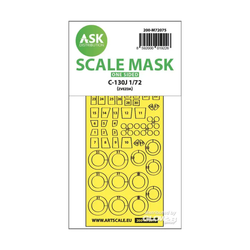 C-130J one-sided express fit mask for Zvezda Gratis Retour