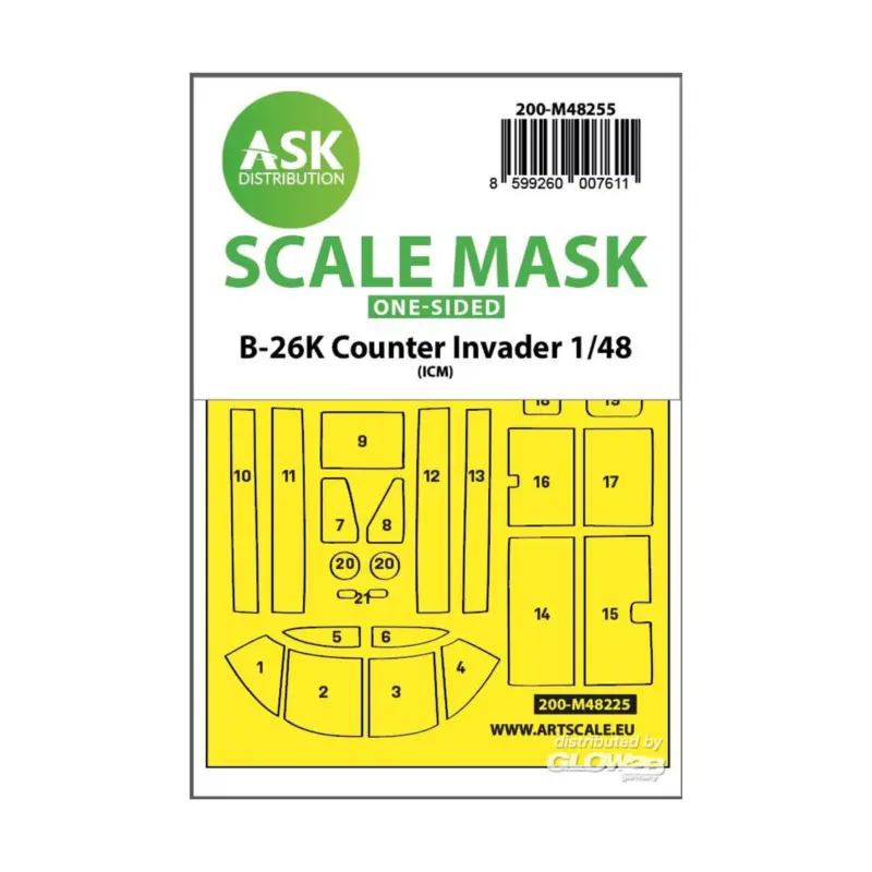 Dagaanbieding B-26K Counter Invader one-sided express fit mask for ICM