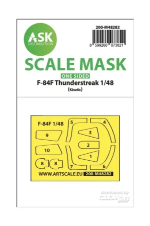 F-84F Thunderstreake one-sided express fit mask for Kinetic Laatste Versie