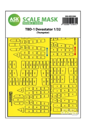 Rechtstreeks Van De Fabrikant TBD-1 Devastator double-sided express fit mask for Trumpeter