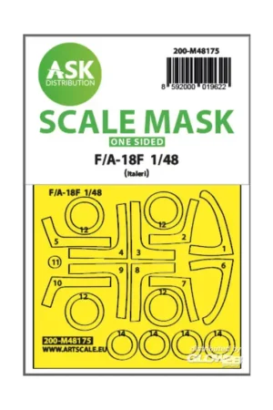 F/A-18F one-sided express fit mask for Italeri Op = Op