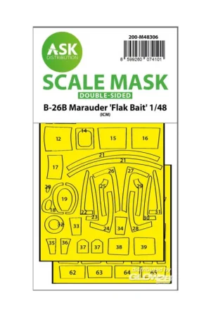 B-26B Marauder Flak Bait double-sided express fit mask for ICM Seizoensaanbieding