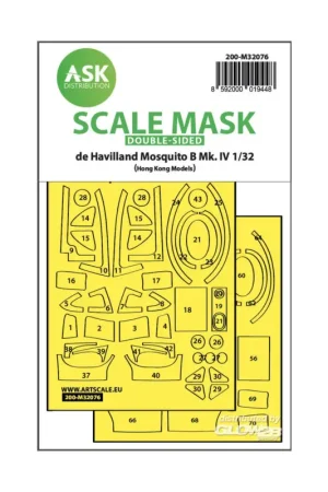 Speciale Aanbieding Mosquito B Mk.IV double-sided fit mask for HK Models