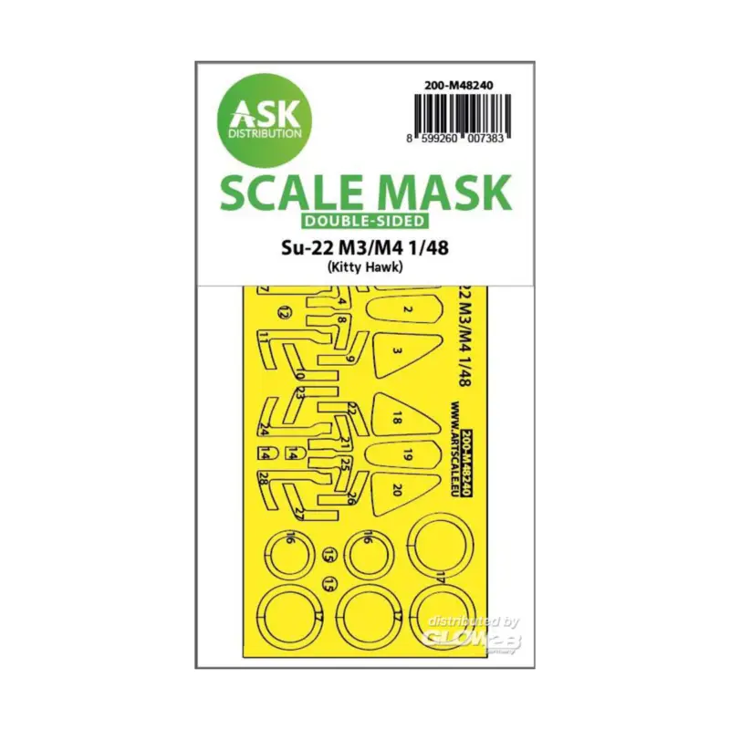 Su-35 Flanker-E one-sided express fit mask for Kitty Hawk Actieprijs