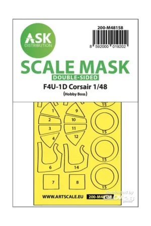 F4U-1D Corsair double-sided express mask for Hobby Boss Op = Op
