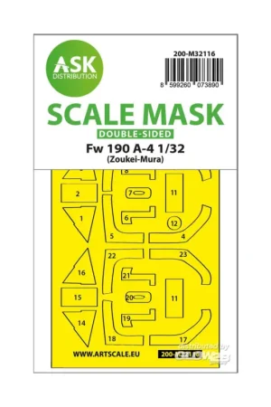 Alleen Vandaag Fw 190A-4 double-sided express fit mask for Zoukei-Mura