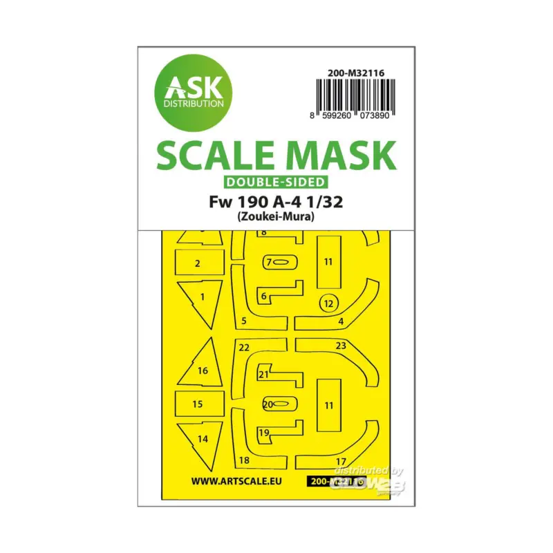 Alleen Vandaag Fw 190A-4 double-sided express fit mask for Zoukei-Mura