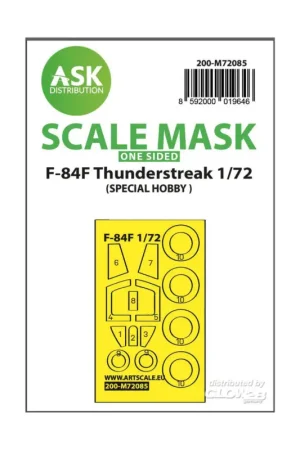 F-84F Thunderstreak one-sided express fit mask for Special Hobby Betrouwbaar