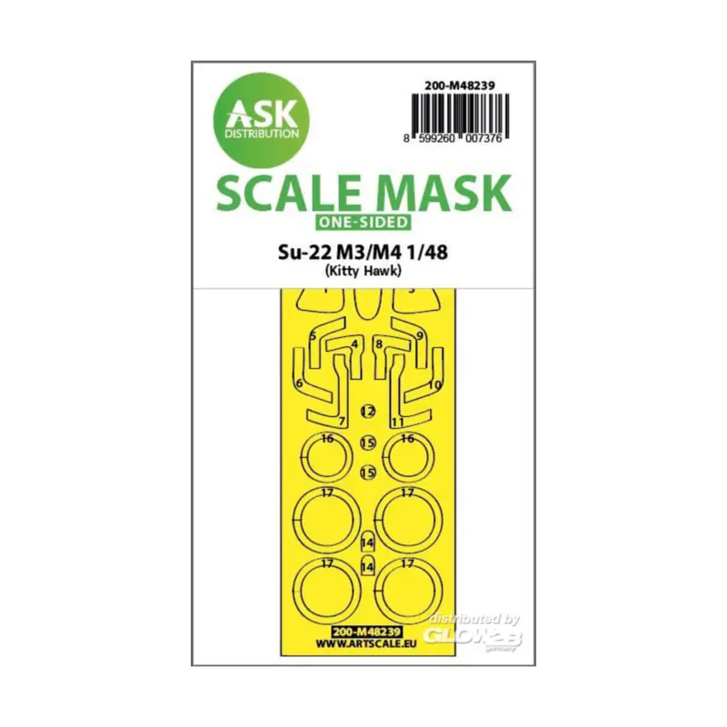 Su-22M3/M4 one-sided express fit mask for Kitty Hawk Op = Op