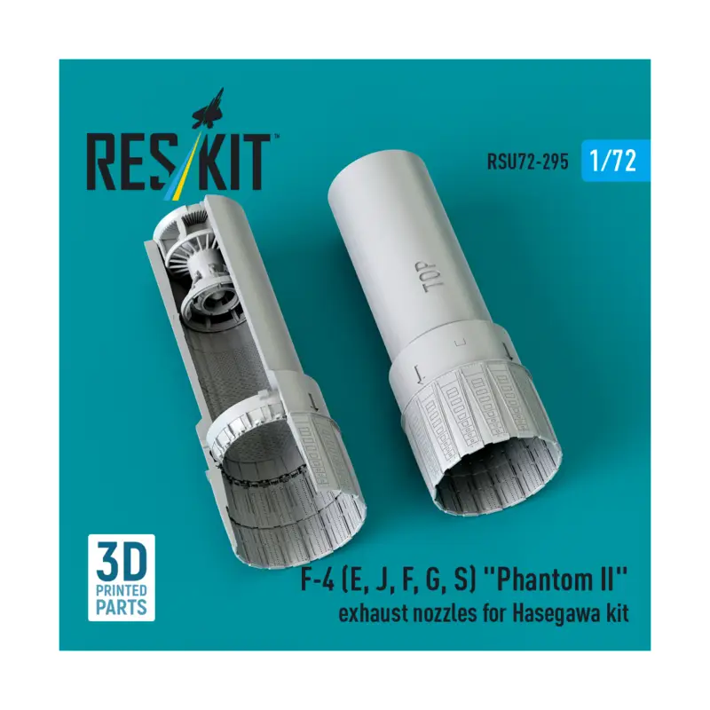 Actieprijs McDonnell F-4E, F-4J, F-4F, F-4G, F-4S Phantom II exhaust nozzles (designed to be used with Hasegawa kits) (3D-Printed)
