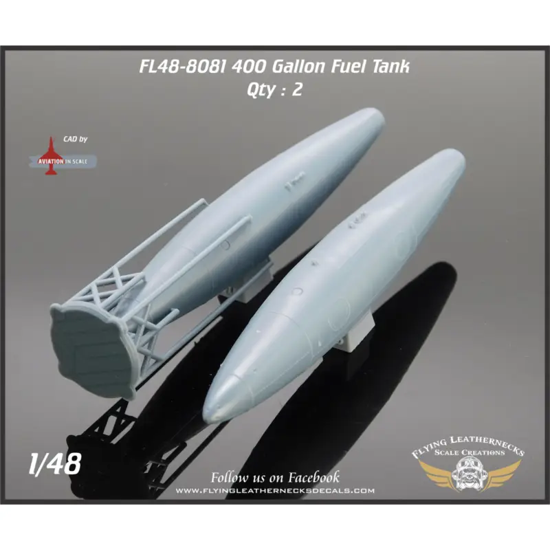 Premium AERO-1D 400 Gallon Fuel Tank 3D Resin