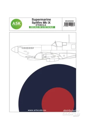 Uitverkoop Decal Spitfire Mk.IX - stencils