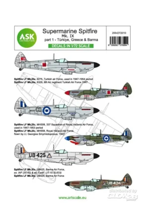 Express Levering Decal Spitfire Mk.IXc and Mk.IXe part 1 - Greece, Türkiye, Burma