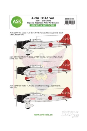 Decal Aichi D3A1 VAL part 4 - Imperial Japanese Army Air Service Hete Deal