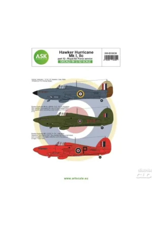 Koopje Decal Hawker Hurricane Mk.I / Mk.IIc part 12 - Royal Air Force