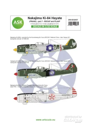 Decal Nakajima Ki-84 Hayate (Frank) part 7 - ROCAF and PLAAF (China / Taiwan) Voordeelprijs