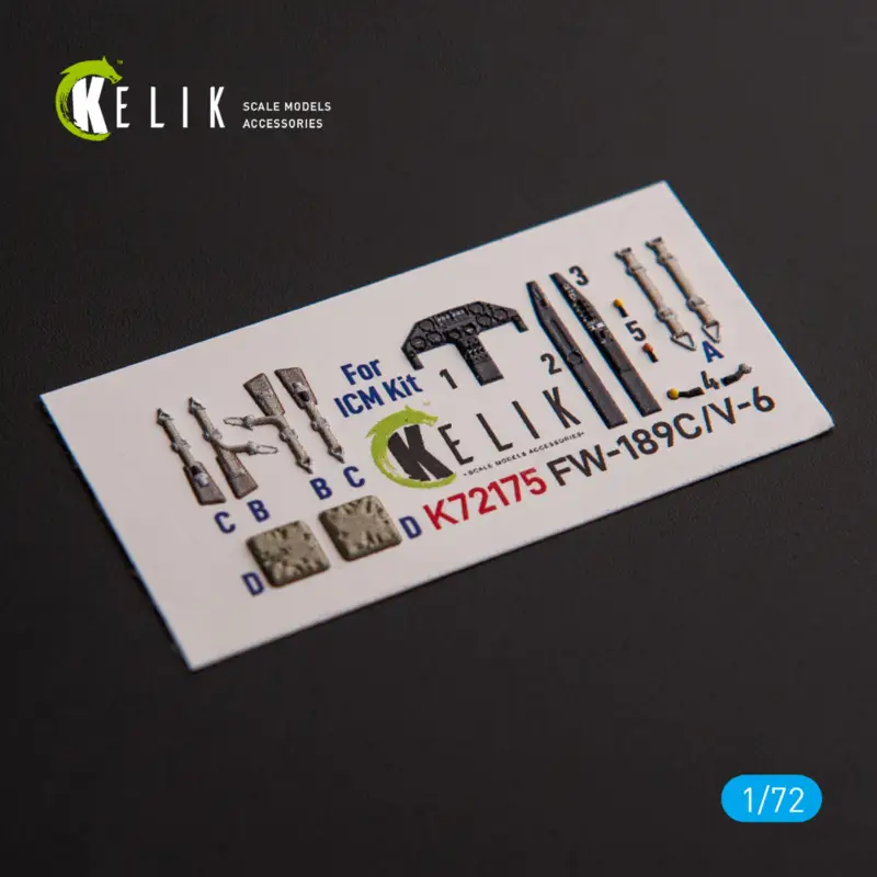 Koop Vandaag Focke-Wulf Fw-189C/V-6 - interior 3D decals for ICM kit