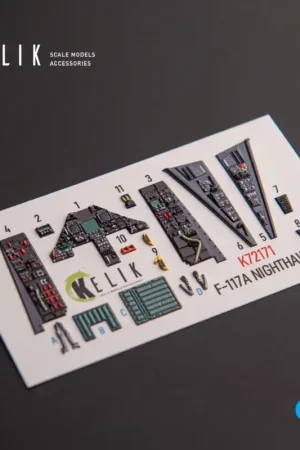 Exclusieve Aanbieding Lockheed F-117A NIGHTHAWK - interior 3D decals for Academy kit