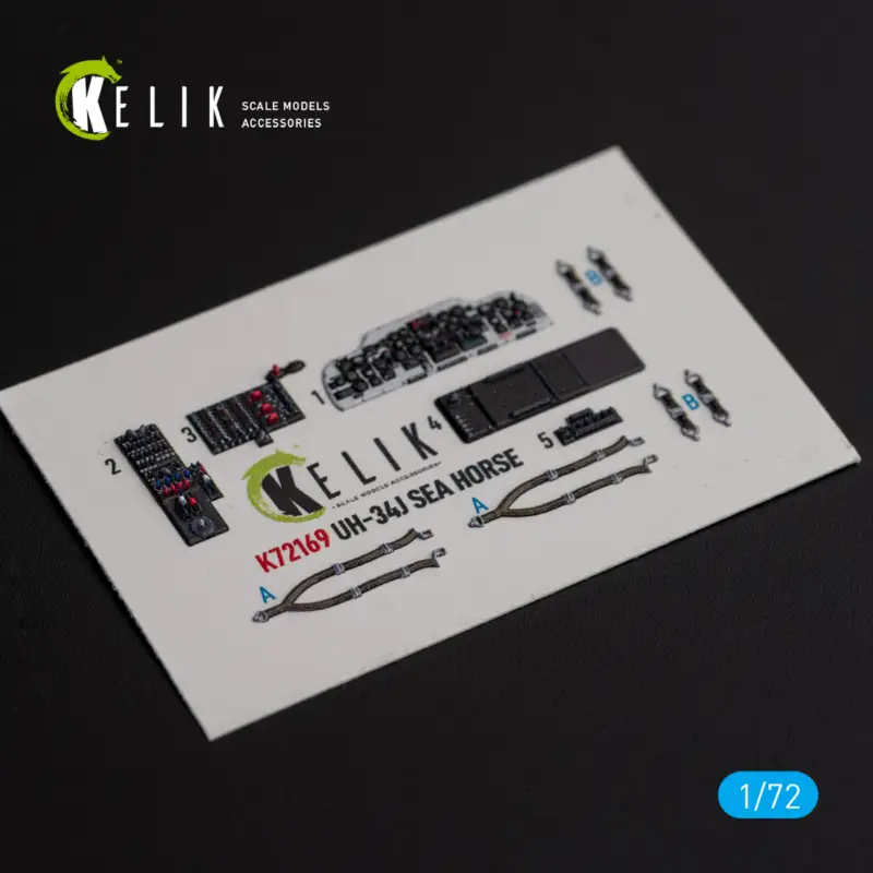 Bell UH-34J SEA HORSE - interior 3D decals for Italeri kit Dagaanbieding
