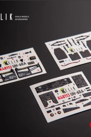 Sikorsky UH-60A Black Hawk - Type 1 interior 3D decals for ICM kit Weekendaanbieding