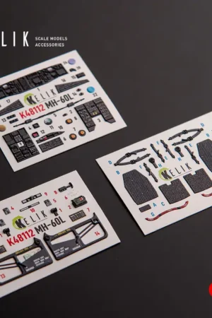 Sikorsky MH-60L Black Hawk - interior 3D decals for ICM kit Nieuw
