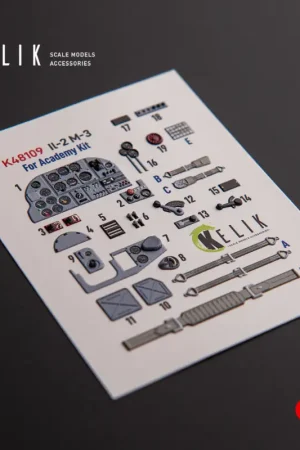 Ilyushin Il-2M3 Stormovik - interior 3D decals for Academy/Accurate Miniatures kit Premium
