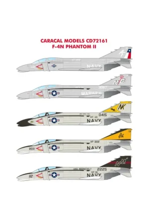 Decal US Navy/Marines F-4N PhantomFive colorful marking options for US Navy/Marine Corps F-4N Phantoms. Speciale Aanbieding