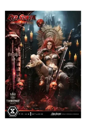 Fabrieksprijs Red Sonja statuette 1/3 Throne Legacy Collection Red Sonja: Long Live the Queen 77 cm