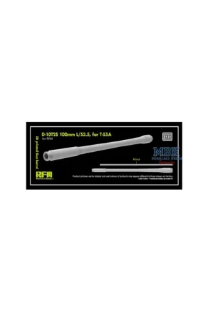 Must-Have 3D print.Gun barrel D-10T2S 100mm L/53.5 for T-55A
