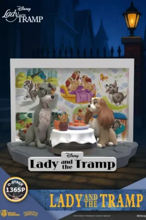 Weekendaanbieding LADY AND THE TRAMP - Lady And The Tramp - Diorama D-Stage 12cm Figuurtje