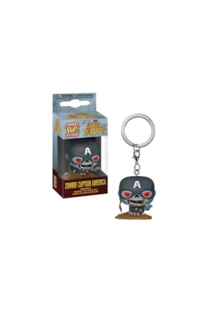 Lage Prijs MARVEL ZOMBIES - Pocket Pop Keychain - Zombie Captain America Pop figur
