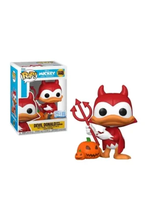 DISNEY - POP N° 1446 - Devil Donald with Chase (Black Light) Pop figur Gereduceerde Prijs