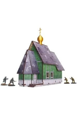 Goedkoop Pre-Painted WW2 Ostfront Village Tserkov Figuur spellet