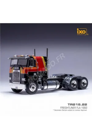 Hete Deal Freightliner fla 1993 black/orange Miniatuurr