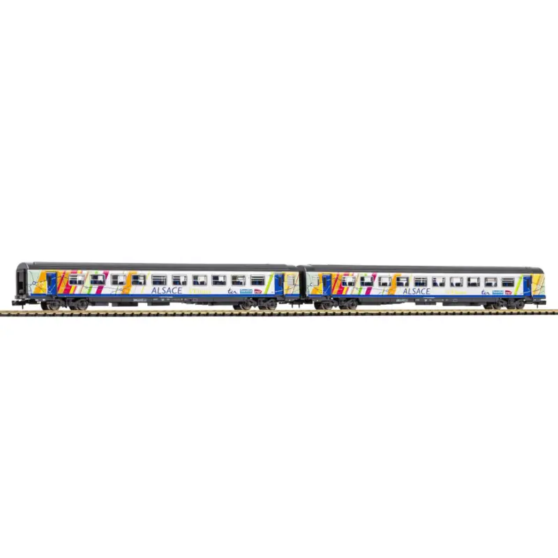Betrouwbaar Set of 2 Alsace coral wagons 2x2 Cl.
