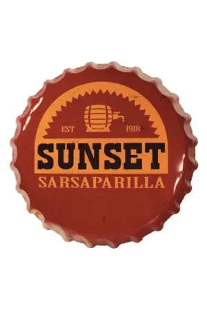 Fallout metal sign Sunset Sarsaparilla Bottle Cap Speciale Aanbieding