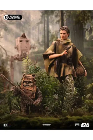 Lage Kosten Star Wars Episode 6 - Leia And Wicket 1/10 Statue Figuurtje