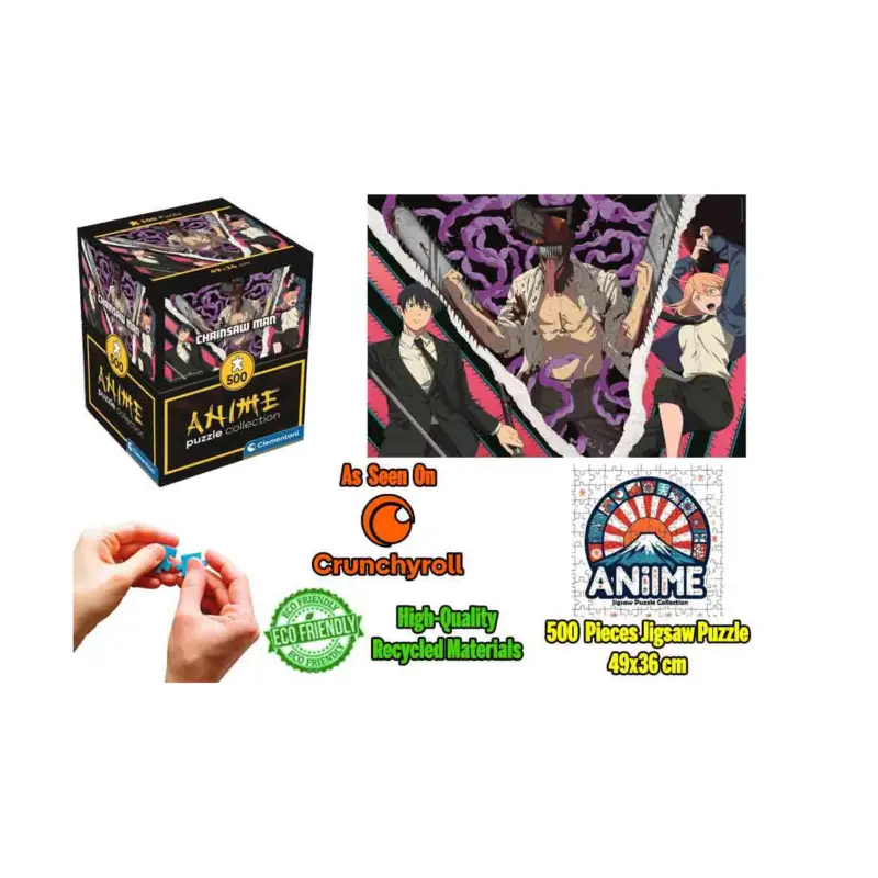 Laatste Kans Puzzel Anime Puzzle Collection - Cube500 - Chainsaw Man: Trio - Jigsaw Puzzle 500 Pcs