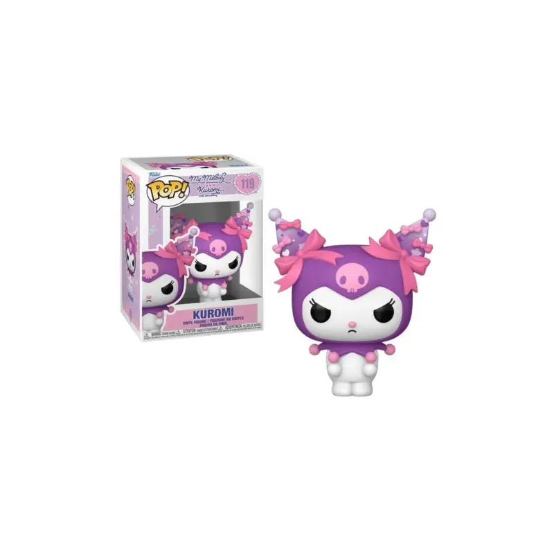 Uitverkoop KUROMI 20TH ANNIVERSARY - POP Sanrio No. 119 - Kuromi Grumpy Pop figur