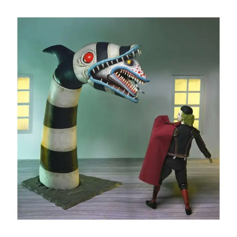 BEETLEJUICE 2 -Matador Beetlejuice & Sandworm -Ultimate figure 17 & 48cm Figuurtje Finale Uitverkoop