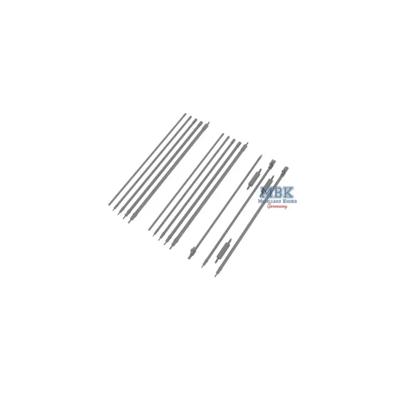 Veilige Betaling WWII American 5-section radio antenna (3 pieces)