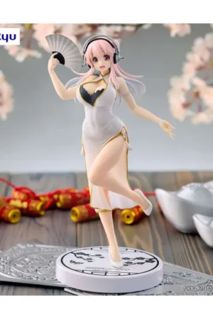Super Sonico - White China Dress Trio-try-it Fig Figuurtje Flitsaanbieding
