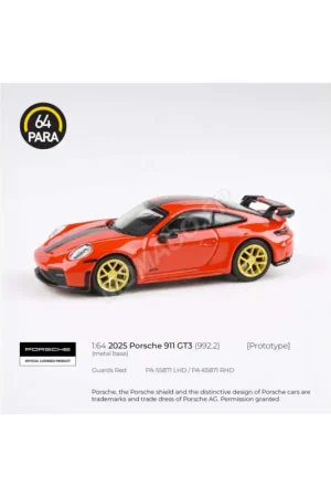 Nu Kopen Porsche 911 gt3 (992.2) 2025 red “guards red” (lhd) Miniatuur