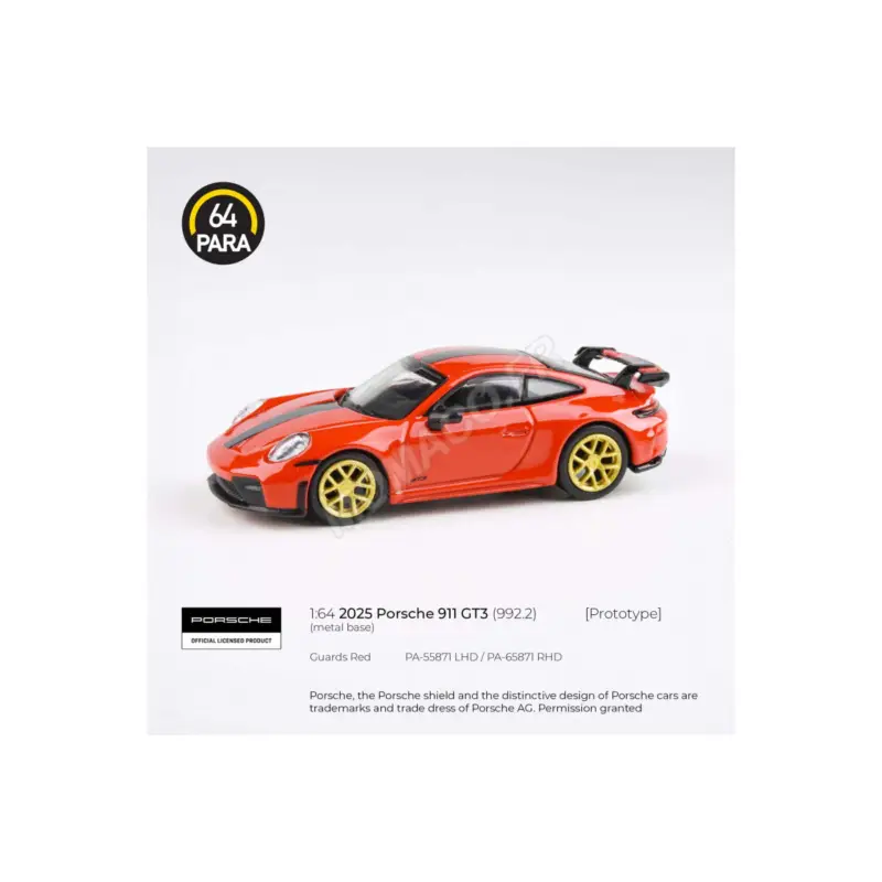 Nu Kopen Porsche 911 gt3 (992.2) 2025 red “guards red” (lhd) Miniatuur