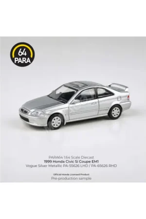Lage Prijs Honda civic em1 1999 silver “vogue silver metallic” Miniatuur