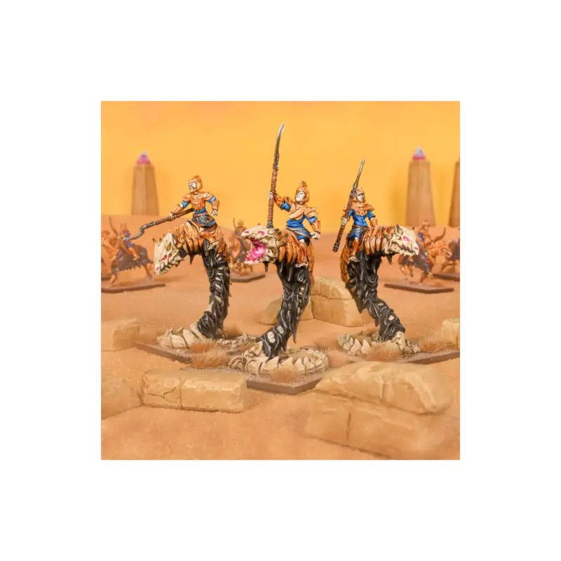 KINGS OF WAR - EMPIRE OF DUST - SAND WYRM RIDER REGIMENT (Mantic Direct) Figuurtje Shop Nu