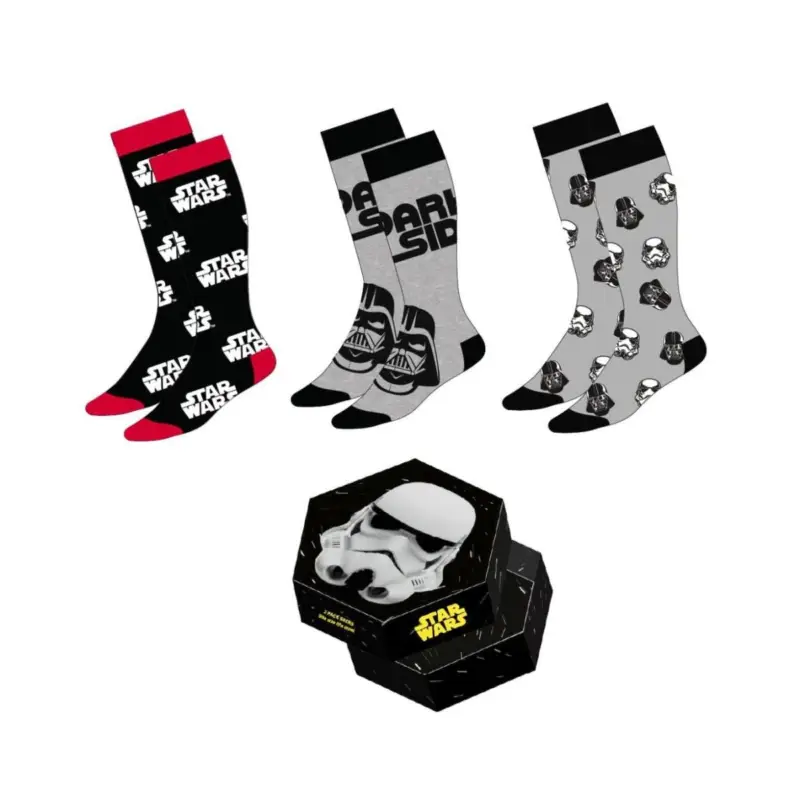 STAR WARS - Pack of 3 Pairs of Socks (Size 38-45) Veilige Betaling