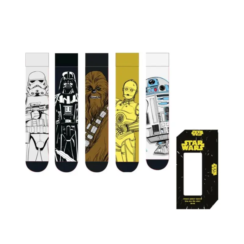 Tijdelijk Beschikbaar STAR WARS - Pack of 5 Pairs of Socks (Size 38-45)